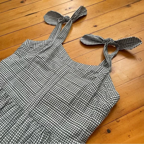 NWT Gal Meet Glam Collection Nancy Tie Strap Gingham Dress - Picture 4 of 10